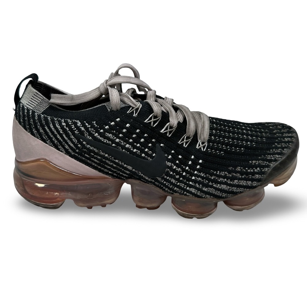Nike Air VaporMax 3.0‎ Flyknit Womens Running Shoes Black Gray CU4748-001 Size 7